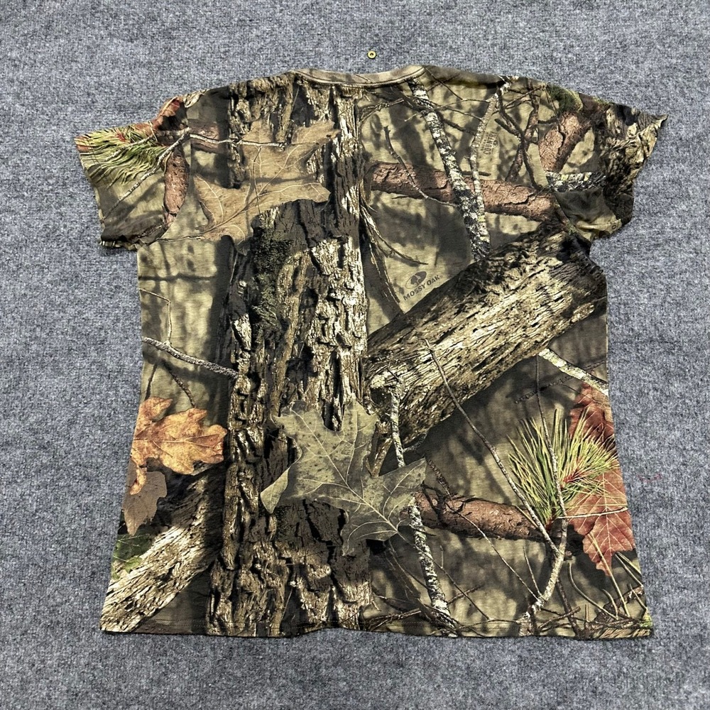 Mossy Oak T-Shirt Womens Size 2XL Camouflage Pink Logo Short Sleeve Hunting Tee